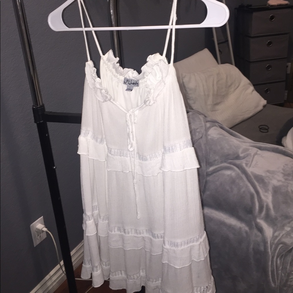 White flowy dress